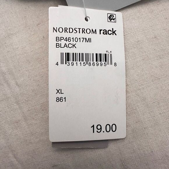 NWT BP Nordstrom Lace Overlay Adjustable Strap Longline Bralette Black XL - Picture 6 of 6